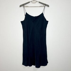 J. Crew Women's Black Gwen Sleeveless Cupro Slip Dress Plus Size 18 NWT BI679